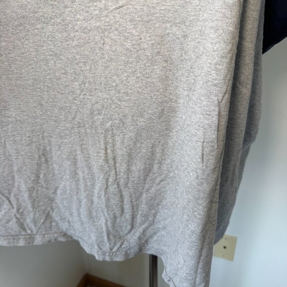 Champion Navy Blue and Grey Baseball Style Graphic T Shirt - Picture 9 of 13